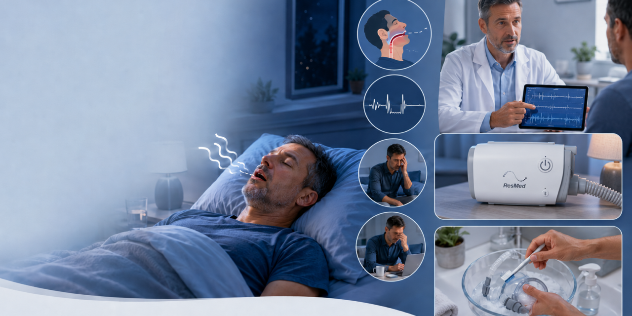 Apnée du sommeil : symptômes, diagnostic, traitement PPC et entretien